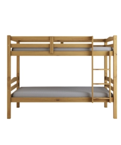LETTO A CASTELLO "MARSIGLIA" IN PINO MASSELLO MIELE 90X190X150 CM